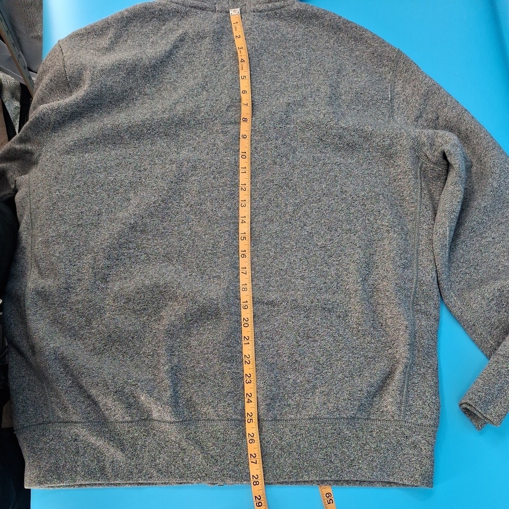 Polo Ralph Lauren Thick Zip Up Hoodie Mens XL Jacket Gray Waffle Knit Hood - Picture 11 of 16